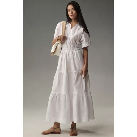 Anthropologie White Maxi Dress - Picture 1 of 4